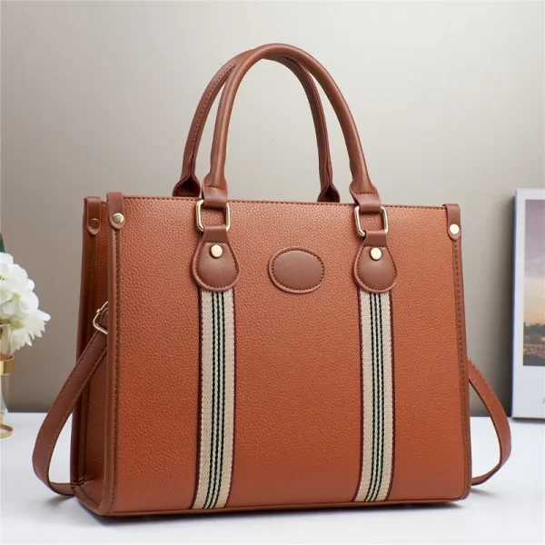 Fashion Women's Handbag for Women High Quality PU Leather Crossbody Bag Ladies Tote Bag Purse Solid Color Messenger Sac A Main - Image 2