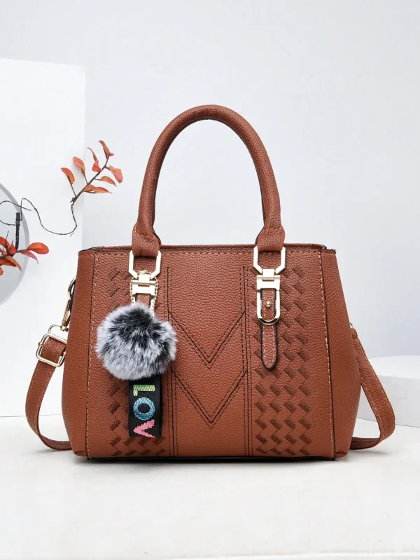 Fashionable and minimalist large capacity embroidered women's crossbody bag, a daily handbag for use