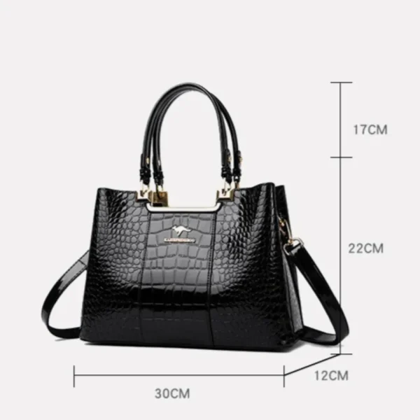 Three Layers Women Shoulder Bags Luxury Designer High Quality Patent Leather Messenger Casual Tote Bag Large Capacity Hand bags - Image 3