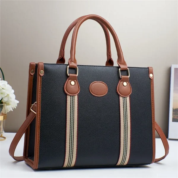 Fashion Women's Handbag for Women High Quality PU Leather Crossbody Bag Ladies Tote Bag Purse Solid Color Messenger Sac A Main - Image 4