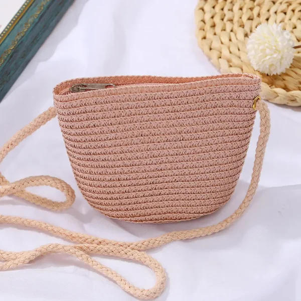 Soft Straw Tote Bags Personalized Travel Shopping Bag Beach Weave Handbag Female Bohemian Shoulder Bag Valentine's Day Gift - Image 2