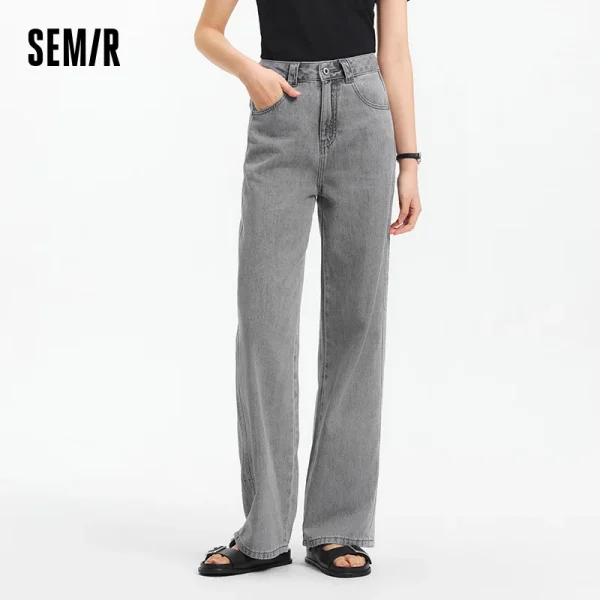 Semir Jeans Women Cool Feeling Wide Leg 2025 New Summer Leg-Lengthening Floor-Length Pants Trendy for Fashionable Style - Image 3