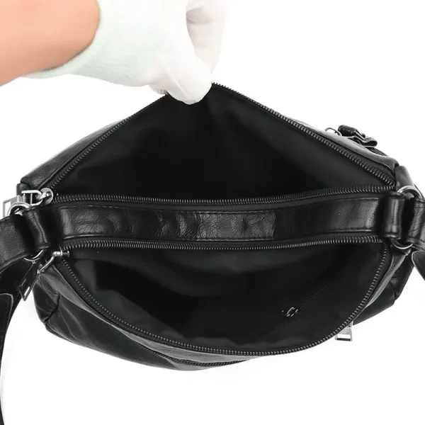 Factory Price Women's Handbag 2025 Soft Leather Luxury High-capacity Bags Designer Cheap Women's Bags Black Crossbody Bag - Image 6