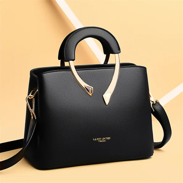 GENUINE VANDERWAH High Quality Pu Leather Casual Tote Luxury Handbags Women Bags Designer Shoulder Crossbody Bags for Women 2025 - Image 3