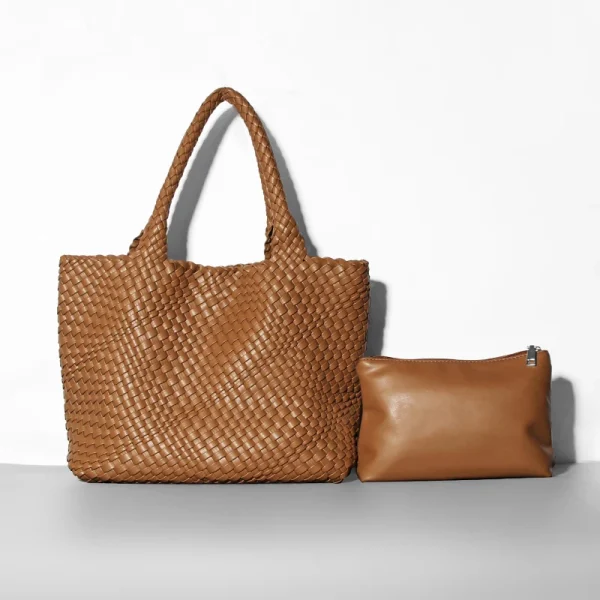 Tote Bags For Women Designer Knitting Fashion Ladies Handbags And Purses Luxury Large Capacity Female Shoulder Beach Travel Bags
