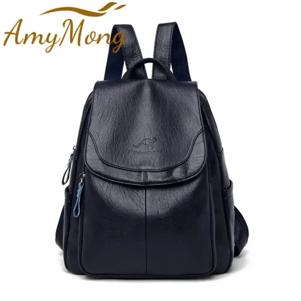 Large Capacity Travel Back Pack Rucksacks Mochila Women Backpack Female Leather Bagpack for Girl Ladies Sac A Dos School Bags - Image 3