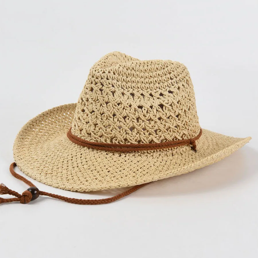 Panama Soft Straw Hat For Men Women Summer Breathable Travel Beach Hats Solid Wide Brim Sunscreen Hat - Image 2