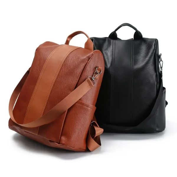 Women Anti-theft Design Backpack Casual Daypack Outdoor Female Rucksack Women Shoulder Travel Multi-function Bags - Image 2
