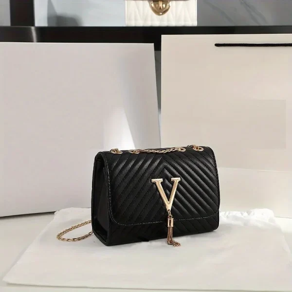 Embroidery Women Crossbody Bag Thread Luxury Handbag Shoulder Bags Brand Sequined Tassel Clutch Small Bag and Purse Party - Image 2
