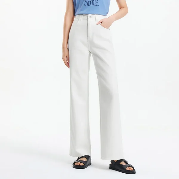 Semir Jeans Women Cool Feeling Wide Leg 2025 New Summer Leg-Lengthening Floor-Length Pants Trendy for Fashionable Style - Image 4