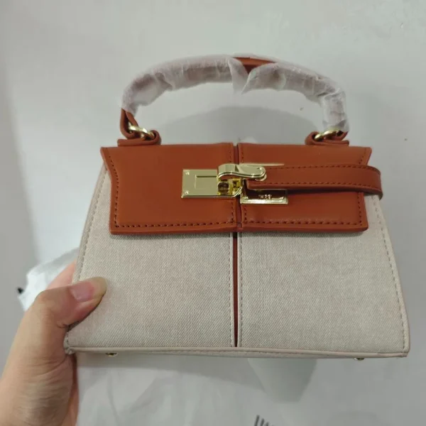 2025 Trapezoidal Leather Women's Bag Versatile Fashion Niche Handbag Top-handle Bags на сумки плечо кожаная sac de luxe femme - Image 6