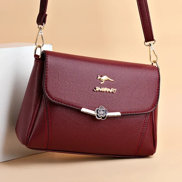 Women's 2025 New Popular Single Shoulder Bag Soft Leather Versatile Crossbody Bag High Sense Cross Border Handbag Wholesale
