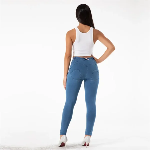 Melody Stretch Jeans Mujer Push Up Slim Fitting Women Denim Blue Jeans Comfort Middle Waist Summer 2025 - Image 5