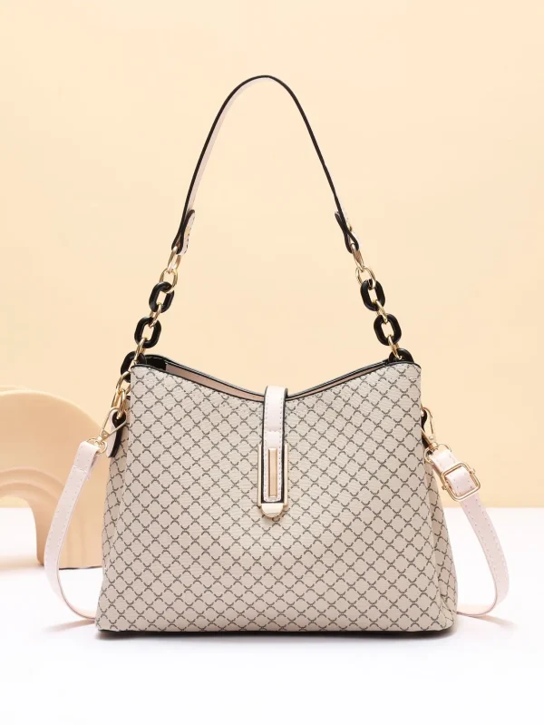 Fashionable women's bucket bag, retro tassel designer crossbody bag, high-quality PU leather shoulder bag, minimalist handbag