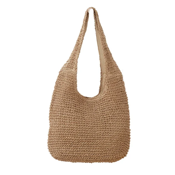 Fashion Rattan Women Shoulder Bags Woven Female Handbags Large Handmade Summer Beach Large Totes Bag Bohemia Casual Tote - Image 6