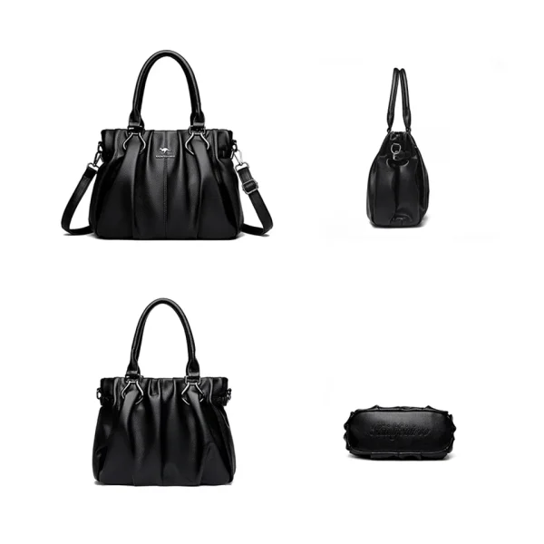 Genuine Casual Tote Bag Luxury Handbags For Women Designer Purses and Handbag High Quality Soft Leather Commuting Hand Bags - Image 5