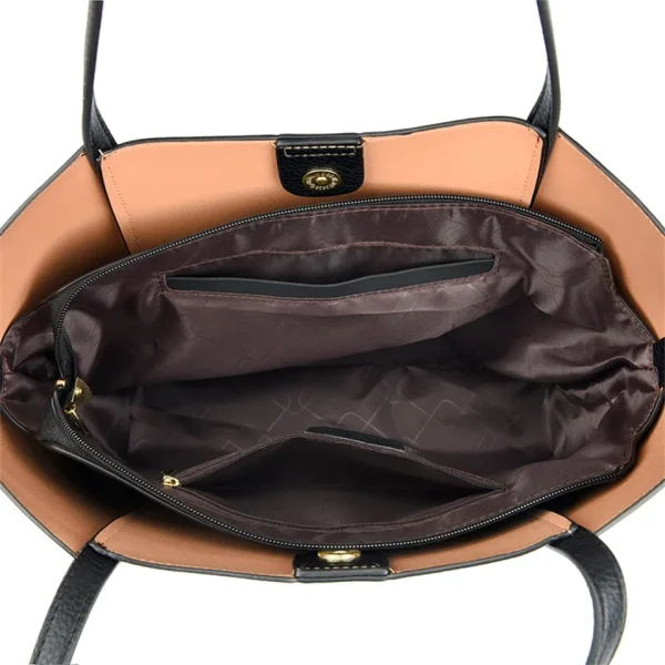 Women Shoulder Bags Luxury Designer High Quality Leather Shoulder Messenger Commuting Tote Bag Large Handbag Purses for Female - Image 6