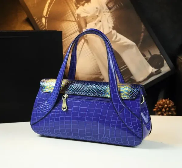 Genuine Leather Women's Bag 2025 Luxury Fashion Snake Pattern Ladies Tote Handbags Large Capacity Mom Shoulder Crossbody Bags - Image 6