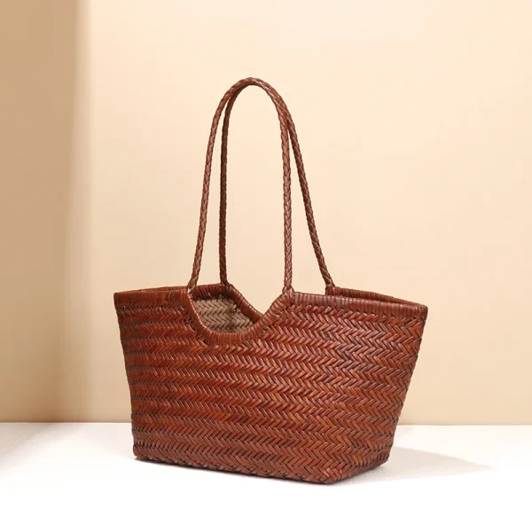 Bags Luxury Women Tote Bag Shoulder Woman 2025 Women's Handbags Eco Designer Beach Peddler Sale Handbag Hand Design Original New - Image 2