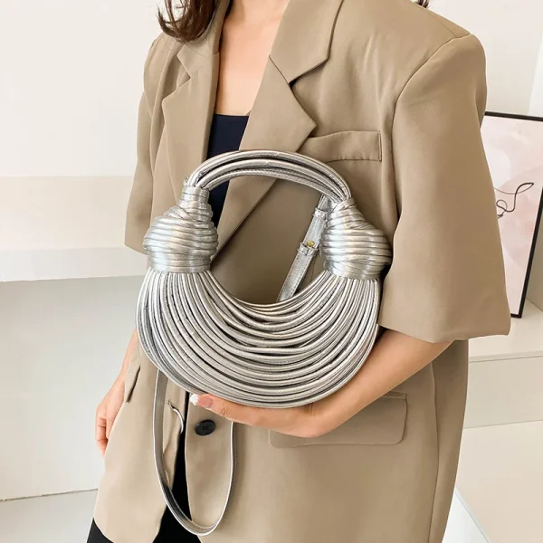 MOODS Luxury Evening Purses For Women Golden Noodle Knot Design Dinner Party Clutch Bag 2025 Luxury Designer Purses And Handbags - Image 6