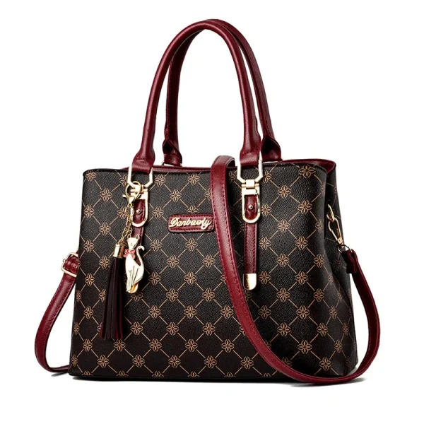 High Quality Print Leather Shoulder Crossbody Bags for Women 2025 Luxury Purses Handbags Elegant Tote Messenger Sac A Main - Image 4