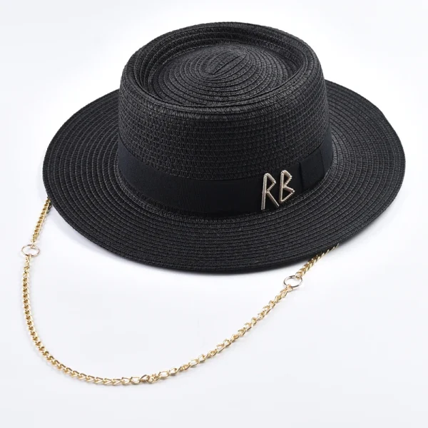 Summer Straw Hats for Women Ribbon Decoration Elegant Ladies Party Dress Hats Travel Beach Sun Hat Chapeau Femme - Image 6