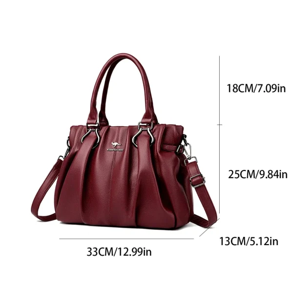 Genuine Casual Tote Bag Luxury Handbags For Women Designer Purses and Handbag High Quality Soft Leather Commuting Hand Bags - Image 4