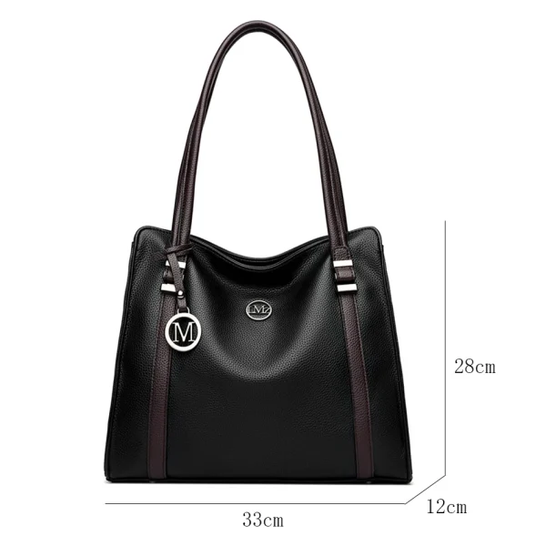 Soft Leather Luxury Handbags Women Bags Designer Shoulder Sac Ladies Large Capacity Top-Handle Bags Shopping Tote Bag Sac A Main - Image 3