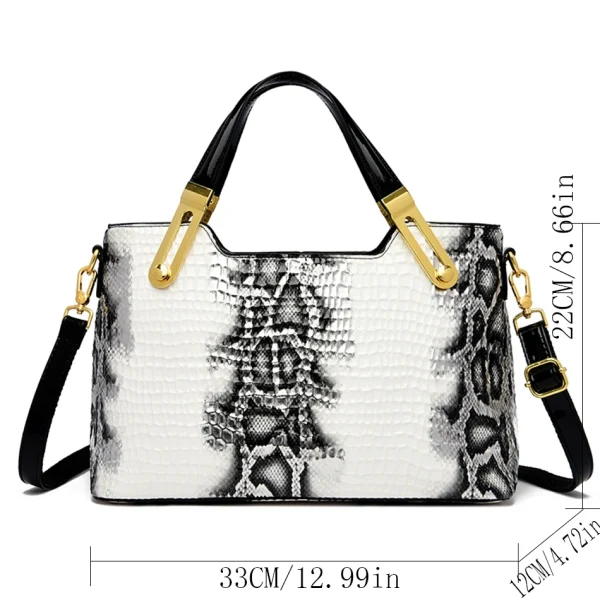 Fashion Trend Noble Women Handbag Python Pattern Luxury Ladies Party Handbag and Purse Elegant Wedding Party Casual Tote 2025 - Image 4
