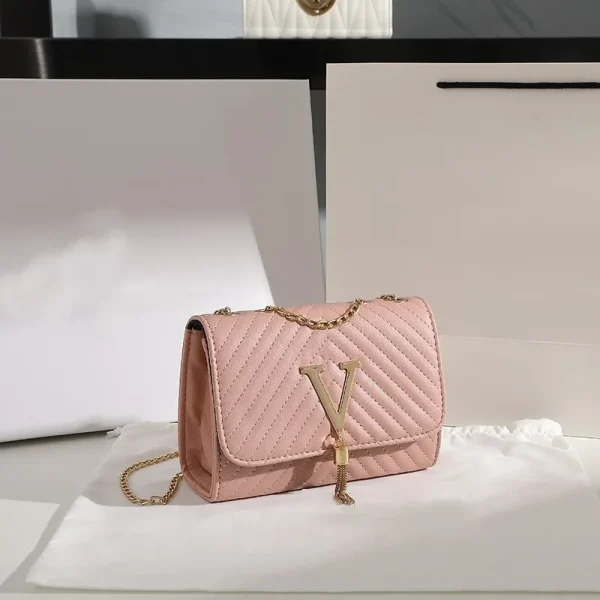 Embroidery Women Crossbody Bag Thread Luxury Handbag Shoulder Bags Brand Sequined Tassel Clutch Small Bag and Purse Party - Image 3