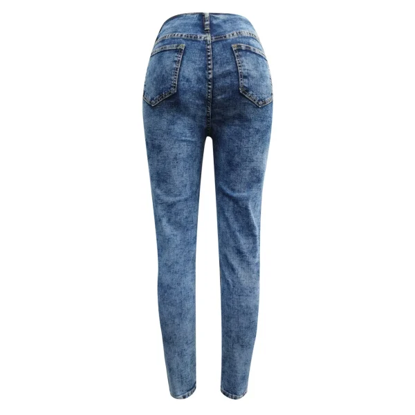 Cargo Pants Women High Waist Jeans Pearl Breasted Women's Jeans Jeans For Women High Waist Plus Size Pantalones De Mujer - Image 6