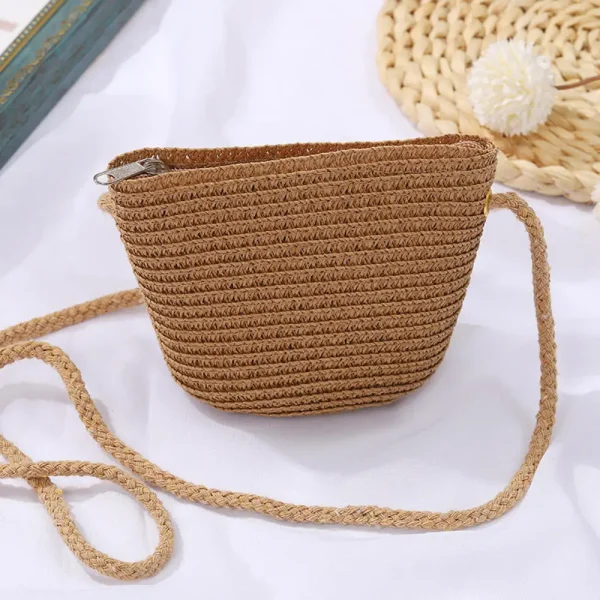 Soft Straw Tote Bags Personalized Travel Shopping Bag Beach Weave Handbag Female Bohemian Shoulder Bag Valentine's Day Gift - Image 6