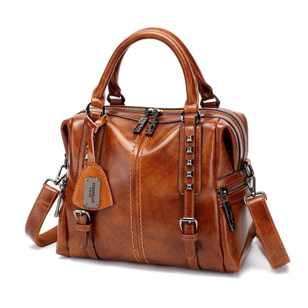 Women rivet Shoulder Bag Messenger Bag Luxury Designer Handbags Leather Crossbody Ladies Hand Bags for Woman Bolsa Feminina