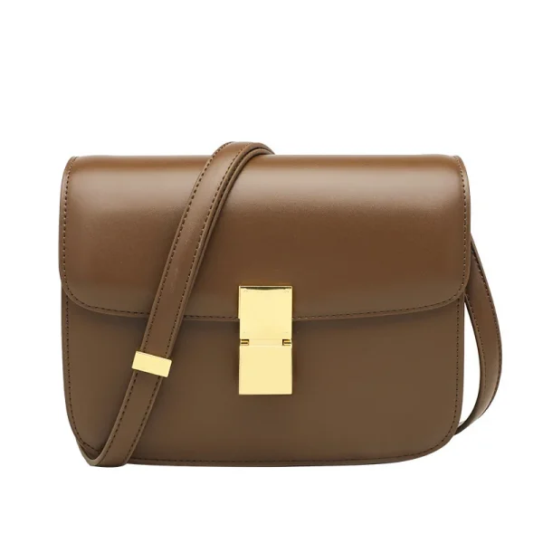 Women’s Genuine Leather Shoulder Bag 2025 Trend Brand Small Square Bags Luxury Designer Handbag Fashion Messenger BagsTofu Bags - Image 5