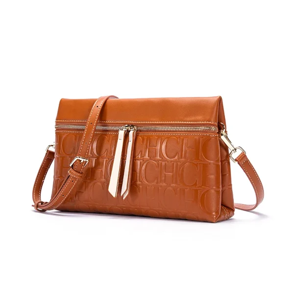 CH High Fashion Ladies Shoulder Bag Daily Commuter Versatile Small Square Women's Crossbody Bag Pure Colour Letter Print Design - Image 2