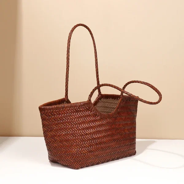 Bags Luxury Women Tote Bag Shoulder Woman 2025 Women's Handbags Eco Designer Beach Peddler Sale Handbag Hand Design Original New - Image 3