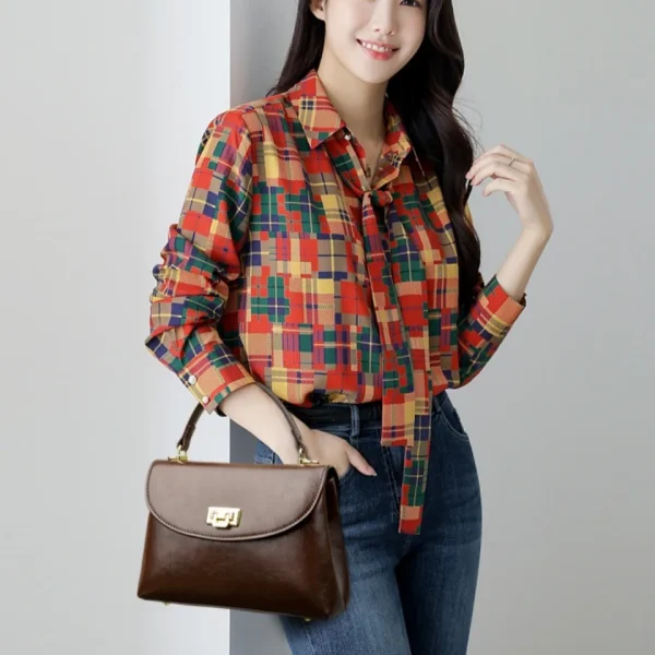 High-End Feel Leather Handbag Crossbody Single Shoulder Bags for Mother 2025 Brand Women's Retro Small Casual Tote Sac A Main - Image 3