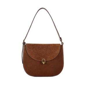Luxury Brand Rodeo Women Bags Genuine Leather Brown Suede Women Totes Gold Buckle Women Shoulder Bags Fashion Women Handbags