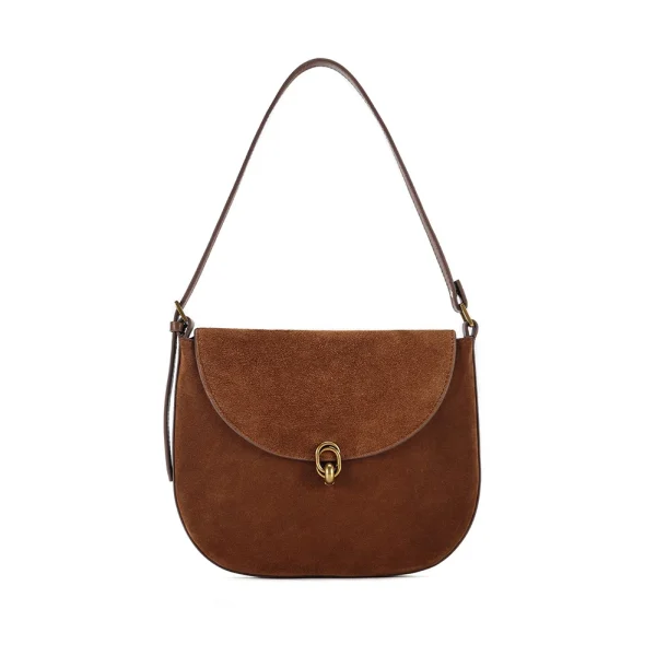 Luxury Brand Rodeo Women Bags Genuine Leather Brown Suede Women Totes Gold Buckle Women Shoulder Bags Fashion Women Handbags