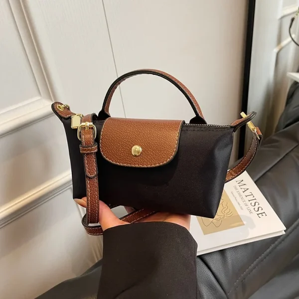 2025 Trendy Summer New Popular Lightweight Shoulder Crossbody Bag, Fashionable Women's Bag, Checkered Canvas, Personalized Multi - Image 2