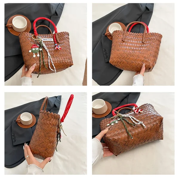 Summer Woven Handbag Women Small Bag Fashionable Designer Vacation Pocket Bohemian Style Beach Bag Pochette Femme Luxe Torebki - Image 5