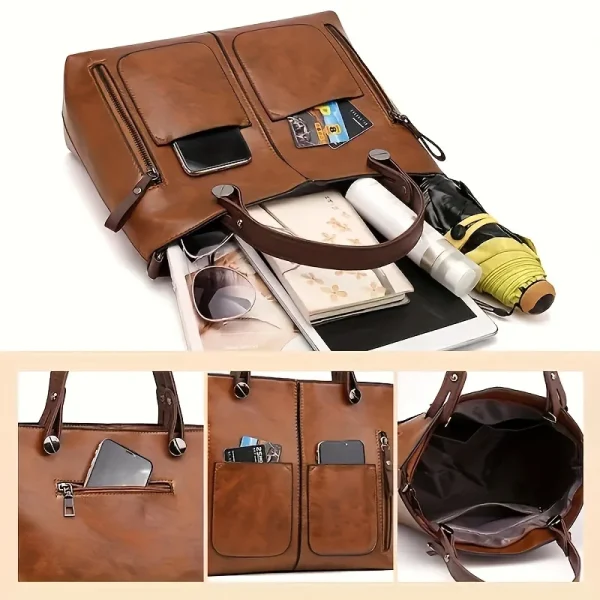 Women's Bag Fashion Classical Style Crossbody Handbag Retro PU Leather Shoulder and Purse Casual Bag Daily - Image 4