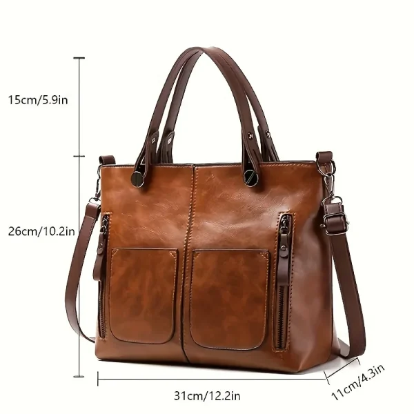Women's Bag Fashion Classical Style Crossbody Handbag Retro PU Leather Shoulder and Purse Casual Bag Daily - Image 3