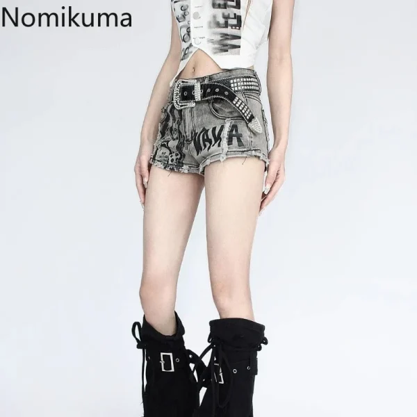 Harajuku Denim Shorts Women Streetwear Casual Hole Tassel Y2k Pants 2025 New Bottoms Fashion Summer Pantalones Cortos De Mujer - Image 6