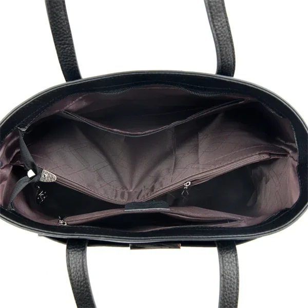 Genuine Brand Soft Pu Leather Hand Bags Big Handbags Women Shoulder Bags for Laptop Luxury Designer Tote Shopping Top Handle Bag - Image 6