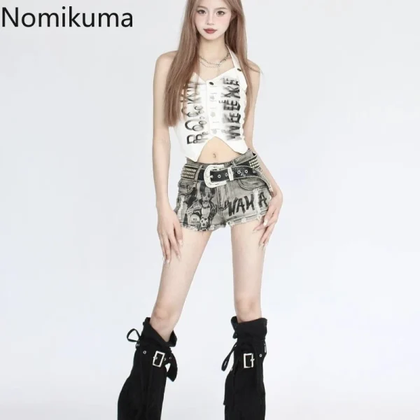 Harajuku Denim Shorts Women Streetwear Casual Hole Tassel Y2k Pants 2025 New Bottoms Fashion Summer Pantalones Cortos De Mujer - Image 5