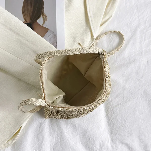 Small Fresh Crossbody Bag, Women's Bag, Straw Woven Shoulder Bag, Niche And Versatile Woven Bag, Simple And Fashionable Handbag - Image 2