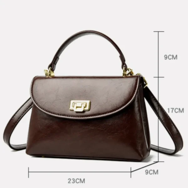 High-End Feel Leather Handbag Crossbody Single Shoulder Bags for Mother 2025 Brand Women's Retro Small Casual Tote Sac A Main - Image 5