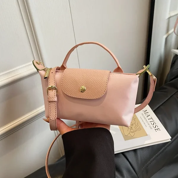 2025 Trendy Summer New Popular Lightweight Shoulder Crossbody Bag, Fashionable Women's Bag, Checkered Canvas, Personalized Multi - Image 3