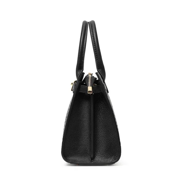 First-layer cowhide bag, red mother's bag, women's bag fashionable handbag, wedding genuine leather shoulder bag - Image 4
